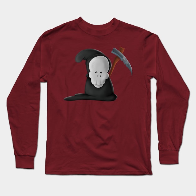 Cute Kawaii Happy Death Long Sleeve T-Shirt by W.Pyzel